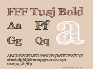 FFF Tusj Bold Version 1.0图片样张
