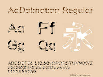 AaDalmatian Version 1.00图片样张