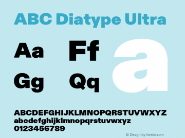 ABCDiatype-Ultra Version 1.500图片样张