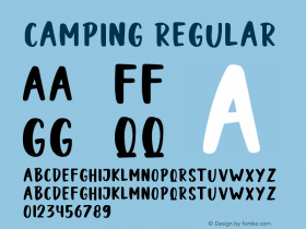 Camping Version 1.003;Fontself Maker 3.5.7图片样张