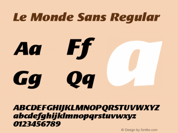 Le Monde Sans Black Italic 001.000图片样张