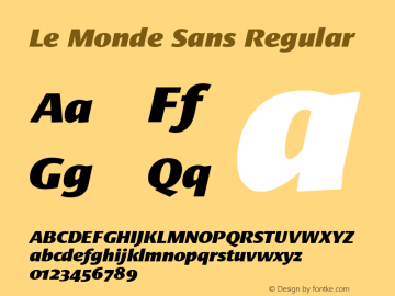 Le Monde Sans Black Italic OsF 001.000图片样张