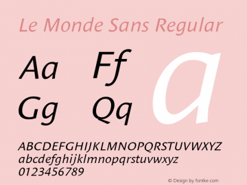 Le Monde Sans Italic 001.000图片样张