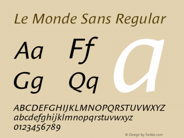 Le Monde Sans Italic OsF 001.000图片样张
