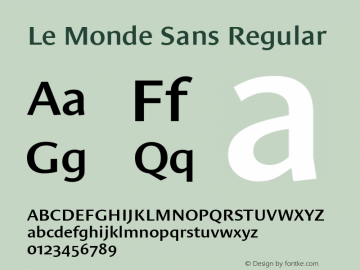 Le Monde Sans SemiBold OsF 001.000图片样张