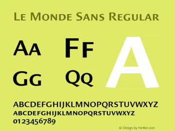 Le Monde Sans SemiBold SC 001.000图片样张