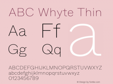 ABC Whyte Thin Version 1.200图片样张