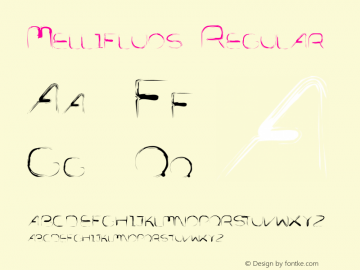 Mellifluos Regular Version 001.000 Font Sample