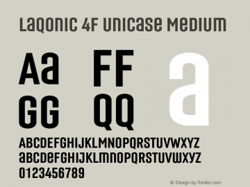 Laqonic 4F Unicase Medium 1.0图片样张