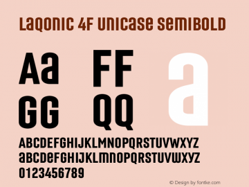 Laqonic 4F Unicase SemiBold 1.0图片样张
