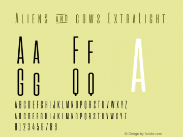 Alienscows-ExtraLight Version 2.011图片样张