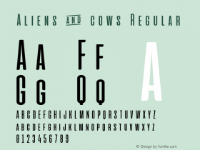 Aliens&cows-Regular Version 2.011图片样张