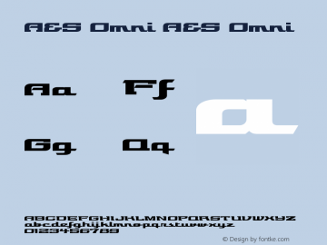 A&S Omni A&S Omni 1.0     www.signfonts.com Font Sample