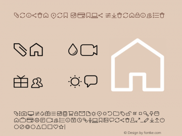 Arista Pro Icons ExtraLight Version 1.000图片样张