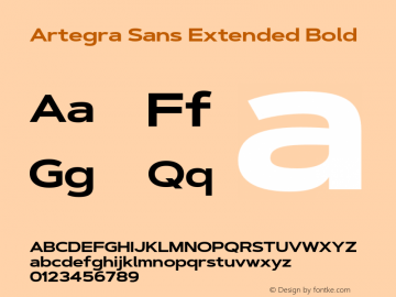 ArtegraSansExtended-Bold Version 1.00;com.myfonts.easy.artegra.artegra-sans.extend-bold.wfkit2.version.4KqV图片样张