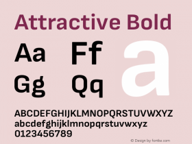 Attractive Bold Version 3.001图片样张