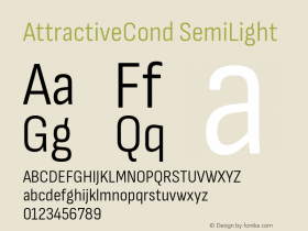 AttractiveCond SemiLight Version 3.001图片样张