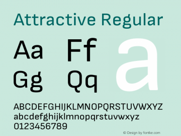 Attractive Regular Version 3.001图片样张