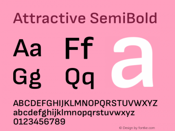 Attractive SemiBold Version 3.001图片样张