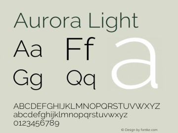 Aurora Light Version 3.00 February 26, 2017图片样张