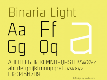 Binaria-Light Version 001.001 ;YWFTv17图片样张
