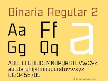 Binaria-Regular2 001.000;YWFTv17图片样张