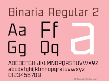 Binaria Regular 2 001.000;YWFTv17图片样张
