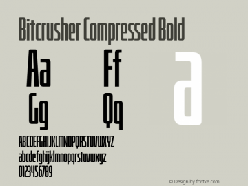 BitcrusherCmRg-Bold Version 1.000 | wf-rip DC20190205图片样张