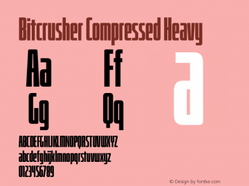 BitcrusherCmHv-Regular Version 1.000 | wf-rip DC20190205图片样张