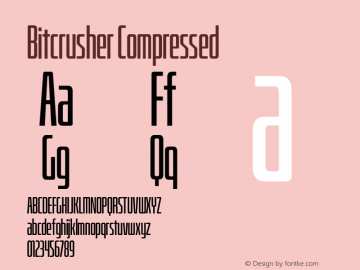 BitcrusherCmRg-Regular Version 1.000 | wf-rip DC20190205图片样张