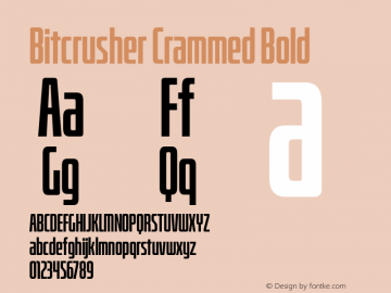 BitcrusherCpRg-Bold Version 1.000 | wf-rip DC20190205图片样张