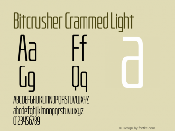 BitcrusherCpLt-Regular Version 1.000 | wf-rip DC20190205图片样张