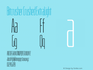 BitcrusherCrEl-Regular Version 1.000 | wf-rip DC20190205图片样张