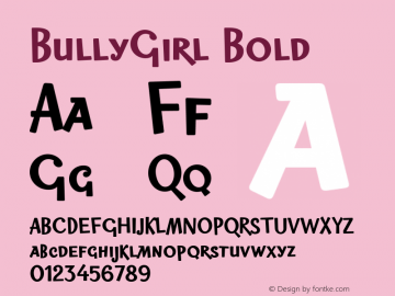 BullyGirl-Bold 图片样张
