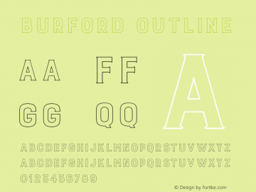 Burford-Outline Version 1.000图片样张