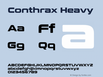 ConthraxHv-Regular Version 1.000图片样张