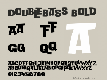DoUbLeBaSs Bold Version 1.00;June 19, 2018;FontCreator 11.5.0.2427 64-bit图片样张
