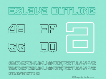 EslavaOutline 001.000;com.myfonts.graviton.eslava.outline.wfkit2.44NX图片样张