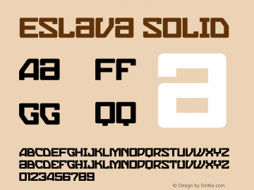 EslavaSolid 001.000;com.myfonts.graviton.eslava.solid.wfkit2.44NW图片样张
