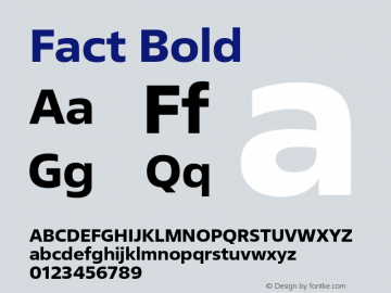 Fact-Bold Version 1.000图片样张