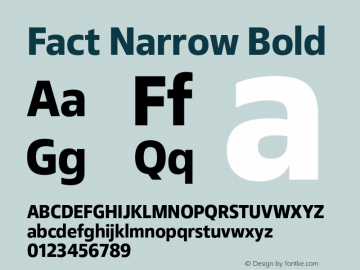 Fact-NarrowBold Version 1.000图片样张