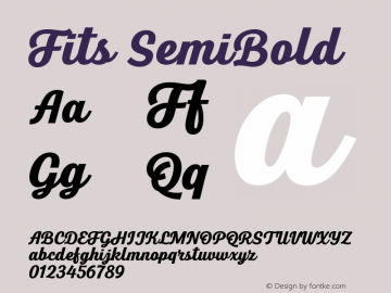 Fits SemiBold Version 1.000;PS 001.000;hotconv 1.0.88;makeotf.lib2.5.64775;com.myfonts.easy.deartype.fits.semi-bold.wfkit2.version.5gtr图片样张