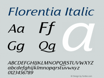 Florentia-Italic Version 1.000图片样张