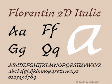 Florentin2D-Italic 1.000图片样张