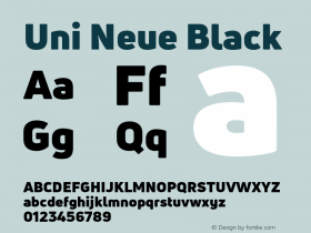 UniNeueBlack Version 1.0图片样张