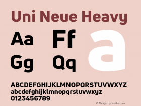 UniNeueHeavy Version 1.0图片样张
