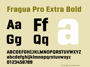 FraguaPro-ExtraBold Version 1.681图片样张