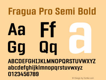 FraguaPro-SemiBold Version 1.681图片样张