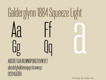 Galderglynn1884SqLt-Regular Version 1.000图片样张