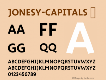 ☞Jonesy Capitals Regular Version 0.000;PS 0.0;hotconv 1.0.72;makeotf.lib2.5.5900;com.myfonts.easy.ksenia-belobrova.jonesy.capitals.wfkit2.version.4zNF图片样张